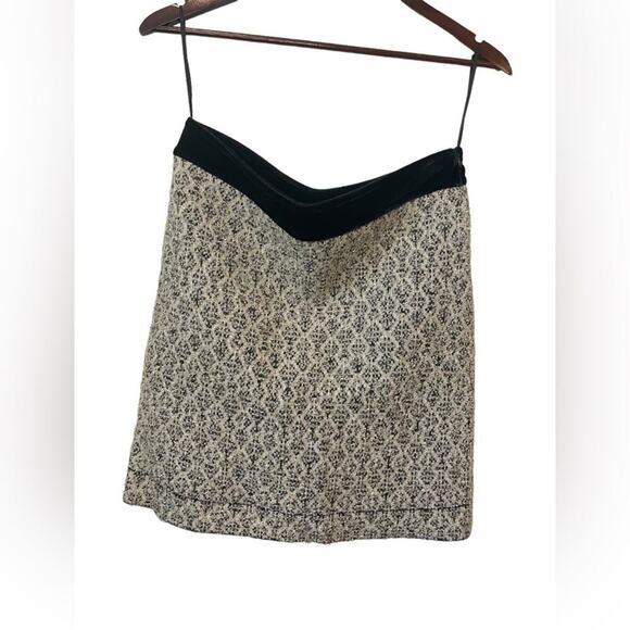 SANDRO PARIS NWOT Short Jacquard Knit Wool Blend Skirt $300 MSRP Size 4 - Picture 2 of 14